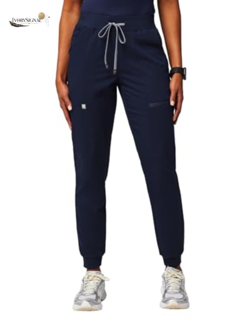 Women's MotionTech Scrub Joggers 4-Pocket Lightweight Wrinkle-Resist Semi-Slim